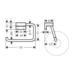 hansgrohe Papierrollenhalter ohne Deckel AddStoris gold gebürtstet... HANSGROHE-41771990 4059625296394 (Abb. 1)