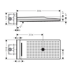 hansgrohe Kopfbrause Rainmaker Select 580 3jet Wandmontage weiß/chrom... HANSGROHE-24001400 4011097772219 (Abb. 1)