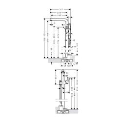 hansgrohe Wannenmischer Talis S Fertigset zur Bodenmontage chrom... HANSGROHE-72412000 4011097782508 (Abb. 1)