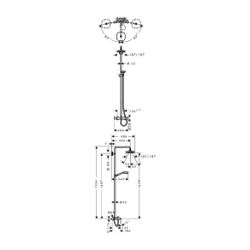 hansgrohe Showerpipe Croma Select E 180 Wanne weiß/chrom... HANSGROHE-27352400 4011097769028 (Abb. 1)