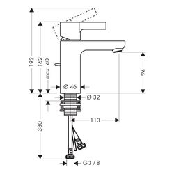 hansgrohe Waschtischmischer Metris S LowFlow chrom... HANSGROHE-31063000 4011097719344 (Abb. 1)