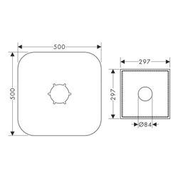 Hansgrohe AXOR Trockenmanschette für Starck Zweigriff Grundset Wannenmischer, 96441... HANSGROHE-96441000 4011097432717 (Abb. 1)