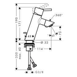hansgrohe Waschtischmischer Talis 80 chrom... HANSGROHE-32053000 4011097679518 (Abb. 1)