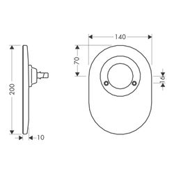 hansgrohe Umrüstset Chrom von Kugelkartusche auf M3 Kartusche für Brausenmischer Un... HANSGROHE-96384000 4011097347653 (Abb. 1)