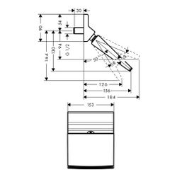 hansgrohe Raindance Rainfall Kopfbrause 150mm 1jet 18l/min DN 15, Chrom Regendusche... HANSGROHE-26442000 4011097705941 (Abb. 1)