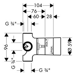 hansgrohe Grundkörper für Trio Ab-/ Umstellventil Unterputz... HANSGROHE-15981180 4011097415772 (Abb. 1)