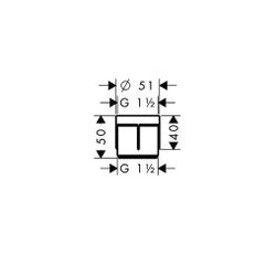 hansgrohe Verlängerung Secuflex-Einführung... HANSGROHE-98806000 4011097570822 (Abb. 1)