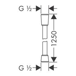 hansgrohe Brausenschlauch Isiflex B 1250mm bronze gebürstet... HANSGROHE-28272140 4011097838779 (Abb. 1)