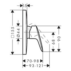 hansgrohe Logis Einhebel-Brausemischer Unterputz 29,3l/min für iBox universal, Chro... HANSGROHE-71605000 4011097737775 (Abb. 1)