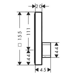 hansgrohe Shower Select Mischer Unterputz Chrom für 1 Verbraucher... HANSGROHE-15767000 4011097746364 (Abb. 1)