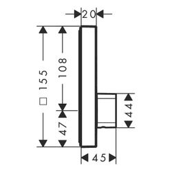 hansgrohe Shower Select Mischer Unterputz Chrom für 2 Verbraucher... HANSGROHE-15768000 4011097749624 (Abb. 1)