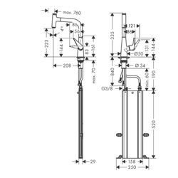 hansgrohe Talis Select M51, Einhebel-Küchenmischer 220mm 8l/min sBox, Chrom, Auszie... HANSGROHE-73852000 4059625017418 (Abb. 1)