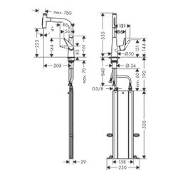 hansgrohe Talis Select M51, Einhebel-Küchenmischer 220mm 8l/min sBox, Chrom, Auszie... HANSGROHE-73868000 4059625176061 (Abb. 1)