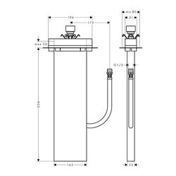 hansgrohe sBox Wannenrand- und Fliesenrand-Grundset... HANSGROHE-13560180 4059625202968 (Abb. 1)