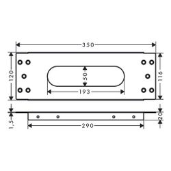 hansgrohe Montageplatte sBox Fliesenrand... HANSGROHE-28016000 4059625206676 (Abb. 1)