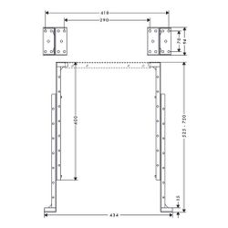 hansgrohe Montagewinkel sBox für Montageplatte Fliesenrand... HANSGROHE-28021000 4059625206690 (Abb. 1)