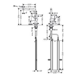 Hansgrohe Talis M54mm, Einhebel-Küchenmischer 270mm, 7l/min, Ausziehauslauf, 1jet, ... HANSGROHE-72809340 4059625407998 (Abb. 1)