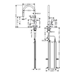 hansgrohe Talis M54, Einhebel-Küchenmischer 210mm 7l/min sBox, Chrom, 1jet Auszieha... HANSGROHE-72803000 4059625255360 (Abb. 1)