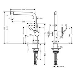 hansgrohe Talis M54, Einhebel-Küchenmischer 270mm 8l/min Mattschwarz, 1jet Geräteab... HANSGROHE-72827670 4059625277935 (Abb. 1)