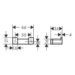 hansgrohe AddStoris Handtuchhaken doppelt, Mattweiß... HANSGROHE-41755700 4059625297278 (Abb. 1)