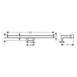 hansgrohe AddStoris Toilettenpapierhalter doppelt ohne Deckel, Bronze gebürstet... HANSGROHE-41748140 4059625297360 (Abb. 1)