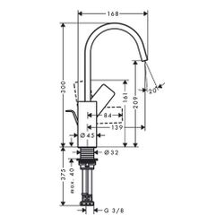 hansgrohe Vivenis Einhebel-Waschtischmischer 210mm 5l/min Mattweiß mit Schwenkausla... HANSGROHE-75030700 4059625335697 (Abb. 1)