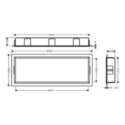 hansgrohe XtraStoris Original Wandnische mit Rahmen 300x900x100mm, Mattweiß... HANSGROHE-56067700 4059625351499 (Abb. 1)