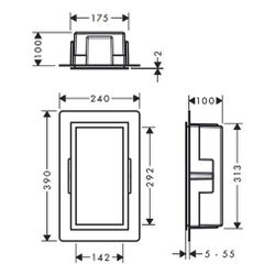 hansgrohe XtraStoris Individual Wandnische Edelstahl gebürstet, Bronze gebürstet mi... HANSGROHE-56094140 4059625349069 (Abb. 1)