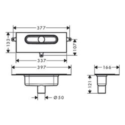 hansgrohe uBox universal Grundkörper für Duschrinnen Ablaufgehäuse für vertikale In... HANSGROHE-01002180 4059625350836 (Abb. 1)