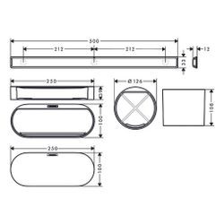 hansgrohe WallStoris Badezimmerset, Mattschwarz... HANSGROHE-27968670 4059625368350 (Abb. 1)