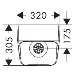 hansgrohe EluPura Original Q Urinal 600x300mm mit Zulauf von hinten, SmartClean, We... HANSGROHE-61183450 4059625536582 (Abb. 1)