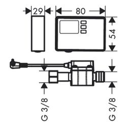 hansgrohe F23 Durchflussmesser... HANSGROHE-76818000 4059625391419 (Abb. 1)