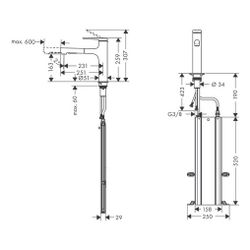 hansgrohe Zesis M33 Einhebel-Küchenmischer 160mm 8,2l/min 2jet, Mattschwarz, Metall... HANSGROHE-74823670 4059625462881 (Abb. 1)