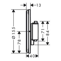 hansgrohe Shower Select Comfort S Thermostat Unterputz, Chrom für 1 Verbraucher 34,... HANSGROHE-15559000 4059625465240 (Abb. 1)