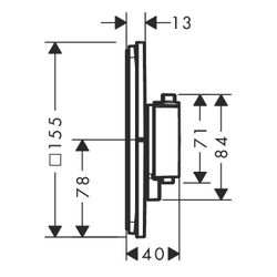 hansgrohe Shower Select Comfort Q Thermostat Unterputz, Mattschwarz für 1 Verbrauch... HANSGROHE-15588670 4059625466469 (Abb. 1)