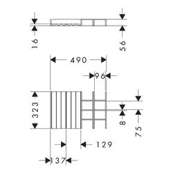 Hansgrohe IntraStoris Schubkasteninneneinteilung Set 320 Waschtischunterschrank 980... HANSGROHE-54233630 4059625483664 (Abb. 1)
