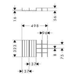 Hansgrohe IntraStoris Schubkasteninneneinteilung Set 320 Waschtischunterschrank 118... HANSGROHE-54234630 4059625483671 (Abb. 1)