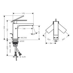 Hansgrohe Tecturis E Einhebel-Waschtischmischer 110mm, 4l/min, EcoSmartPlus, Zugsta... HANSGROHE-73010340 4059625811085 (Abb. 1)