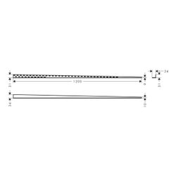 hansgrohe RainTurn Neigungsprofil mit linkem oder rechtem Seitenanschluss, verstell... HANSGROHE-56158000 4059625488775 (Abb. 1)