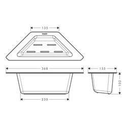 hansgrohe F27, Eckschale, Schwarz... HANSGROHE-40973000 4059625514481 (Abb. 1)