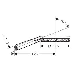 Hansgrohe Raindance Alive Select S Handbrause 125mm, 10,8l/min, 3jet, Chrom... HANSGROHE-24500000 4059625479179 (Abb. 1)