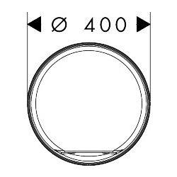 Hansgrohe Aufsatzwaschtisch Xuniva Evo S Aufsatz, 400x400x120mm, ohne Hahnloch und ... HANSGROHE-60323700 4059625618684 (Abb. 1)
