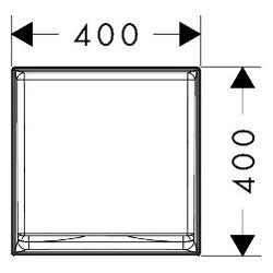 Hansgrohe Xuniva Evo E Aufsatzwaschtisch 400x400x120mm, ohne Hahnloch und Überlauf,... HANSGROHE-60324780 4059625618813 (Abb. 1)