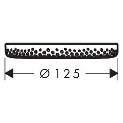 Hansgrohe Abdeckung für RD Alive HB 125, 85328980... HANSGROHE-85328980 4059625819180 (Abb. 1)