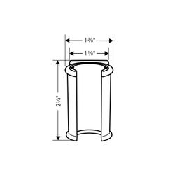 hansgrohe Brausehalter Porter Classic für Handbrausen, Chrom... HANSGROHE-28324000 4011097594958 (Abb. 1)