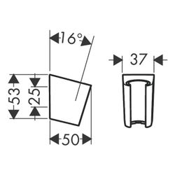 hansgrohe Brausehalter Porter S für Handbrausen, Chrom... HANSGROHE-28331000 4011097487311 (Abb. 1)