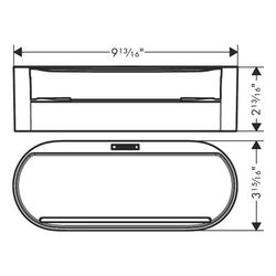 hansgrohe WallStoris Ablagekorb tief, Mattschwarz... HANSGROHE-27912670 4059625352861 (Abb. 1)