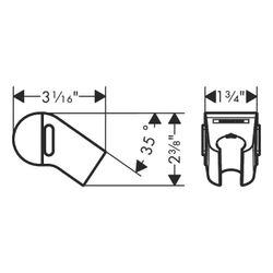 hansgrohe WallStoris Push-Handbrausehalterung, Mattschwarz... HANSGROHE-27917670 4059625347331 (Abb. 1)