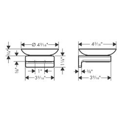 hansgrohe AddStoris Seifenschale, Mattschwarz... HANSGROHE-41746670 4059625297100 (Abb. 1)