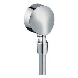 hansgrohe FixFit Wandanschluss E mit Rückflussverhinderer, Kugelgelenk, Chrom... HANSGROHE-27505000 4011097678733 (Abb. 1)